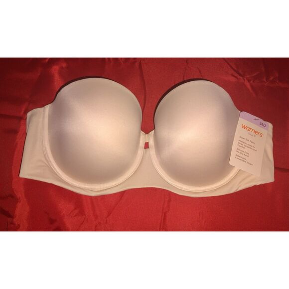 NWT Warners Cloud 9 Super Soft Convertible Strapless Bra Size 34D Style# RG1051A - Picture 1 of 6
